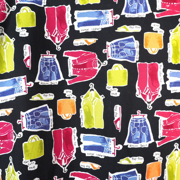 NWT Deadstock Novelty Fashion Print Valerie Stevens‎ A-Line Skirt Size 3X - Picture 5 of 11